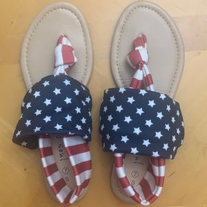 Patriotic American Flag sandals